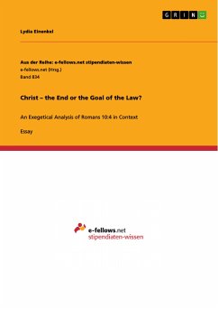 Christ – the End or the Goal of the Law? (eBook, PDF)