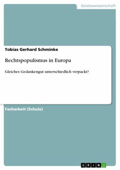 Rechtspopulismus in Europa (eBook, PDF) - Schminke, Tobias Gerhard