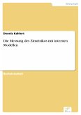 Die Messung des Zinsrisikos mit internen Modellen (eBook, PDF)