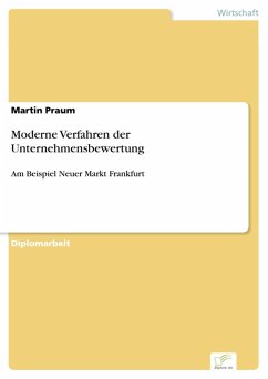 Moderne Verfahren der Unternehmensbewertung (eBook, PDF) - Praum, Martin