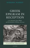 Greek Epigram in Reception (eBook, PDF)