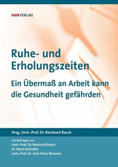 Ruhe- und Erholungszeiten - Resch, Reinhard