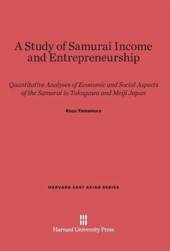 A Study of Samurai Income and Entrepreneurship - Yamamura, Kozo