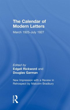 Calendar Modern Letts 4v Cb - Rickword, Edgell; Garman, D.