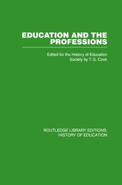 Education and the Professions - History Of Education Society