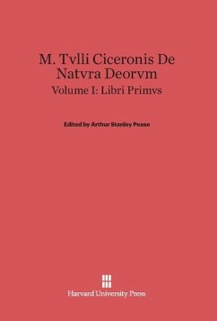 M. Tvlli Ciceronis De natvra deorvm, Volume I, Liber primvs