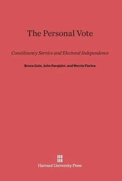 The Personal Vote - Cain, Bruce; Ferejohn, John; Fiorina, Morris