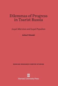 Cover Dilemmas of Progress in Tsarist Russia