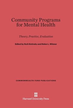 Community Programs for Mental Health