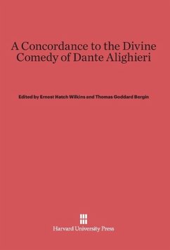 A Concordance to the Divine Comedy of Dante Alighieri