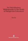 An Introductory Bibliography to the Study of Hungarian Literature