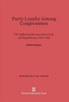 Party Loyalty Among Congressmen - Mayhew, David R.