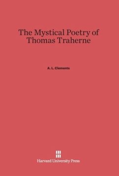 Cover The Mystical Poetry of Thomas Traherne