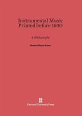 Instrumental Music Printed before 1600