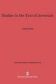 Studies in the Text of Jeremiah