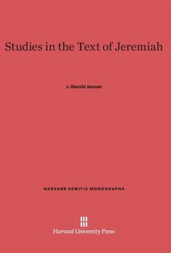 Studies in the Text of Jeremiah - Janzen, J. Gerald