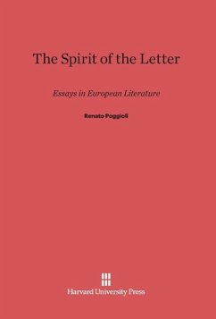 The Spirit of the Letter - Poggioli, Renato