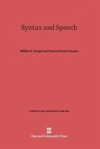 Syntax and Speech