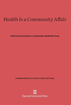 Health Is a Community Affair - National Commission on Community Health Services