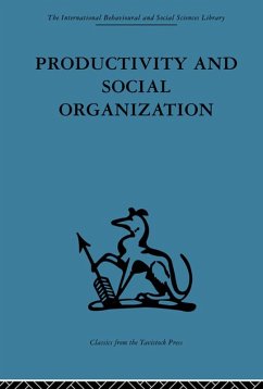 Cover Productivity and Social Organization (eBook, PDF)