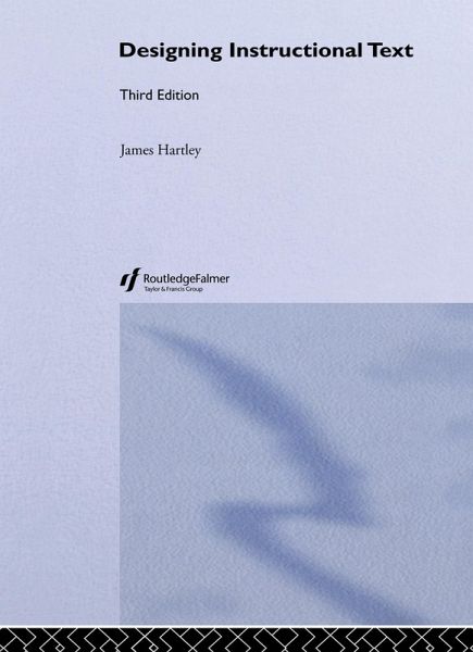 Designing Instructional Text (eBook, ePUB)