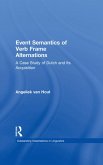 Event Semantics of Verb Frame Alternations (eBook, PDF)