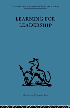 Learning for Leadership (eBook, ePUB)