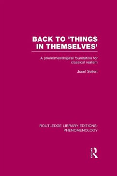 Back to 'Things in Themselves' (eBook, ePUB) - Seifert, Josef