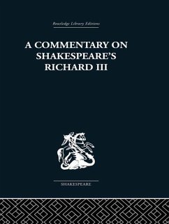 Cover Commentary on Shakespeare's Richard III (eBook, PDF)