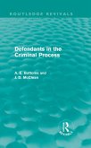 Defendants in the Criminal Process (Routledge Revivals) (eBook, ePUB)