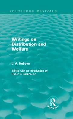 Writings on Distribution and Welfare (Routledge Revivals) (eBook, ePUB) - Hobson, J.