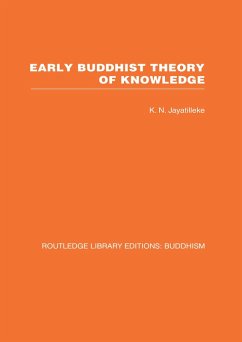 Early Buddhist Theory of Knowledge (eBook, ePUB) - Jayatilleke, K N