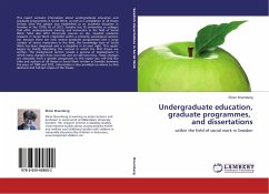 Undergraduate education, graduate programmes, and dissertations