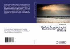 Obafemi Awolowo and the Development of Education in Nigeria Cover Obafemi Awolowo and the Development of Education in Nigeria