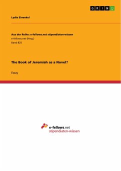 The Book of Jeremiah as a Novel?