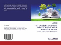 The Effect of Keyword and Word-list Method on ESP Vocabulary learning