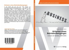 Cover Kriterien eines Betriebsüberganges