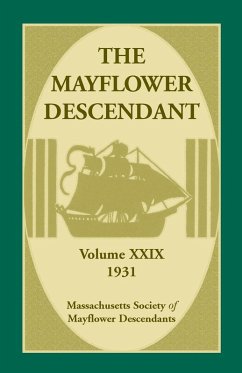 Cover The Mayflower Descendant, Volume 29, 1931