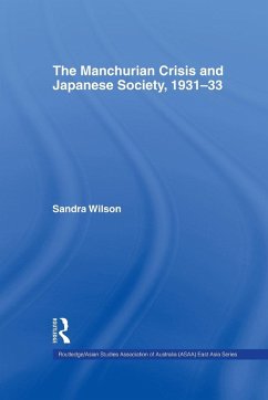 Cover The Manchurian Crisis and Japanese Society, 1931-33