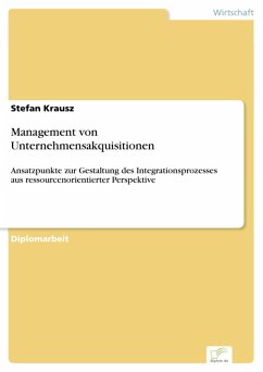 Management von Unternehmensakquisitionen (eBook, PDF) - Krausz, Stefan