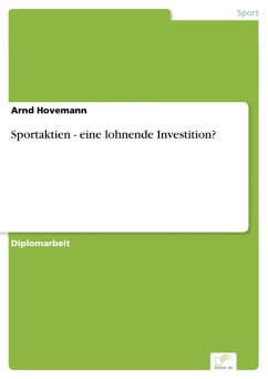 Sportaktien - eine lohnende Investition? (eBook, PDF) - Hovemann, Arnd