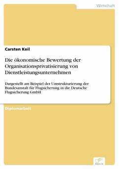 Die ökonomische Bewertung der Organisationsprivatisierung von Dienstleistungsunternehmen (eBook, PDF) - Keil, Carsten