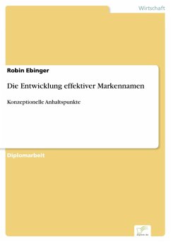Die Entwicklung effektiver Markennamen (eBook, PDF) - Ebinger, Robin