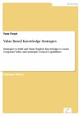 Value Based Knowledge Strategies (eBook, PDF)