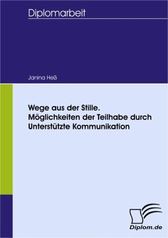 Wege aus der Stille. Möglichkeiten der Teilhabe durch Unterstützte Kommunikation (eBook, PDF) - Heß, Janina