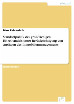 Standortpolitik des großflächigen Einzelhandels unter Berücksichtigung von Ansätzen des Immobilienmanagements (eBook, PDF) - Fahrenholz, Marc