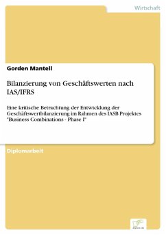 Bilanzierung von Geschäftswerten nach IAS/IFRS (eBook, PDF) - Mantell, Gorden
