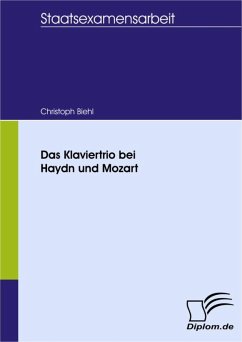 Das Klaviertrio bei Haydn und Mozart (eBook, PDF) - Biehl, Christoph