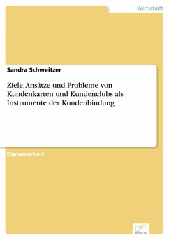 Ziele, Ansätze und Probleme von Kundenkarten und Kundenclubs als Instrumente der Kundenbindung (eBook, PDF) - Schweitzer, Sandra