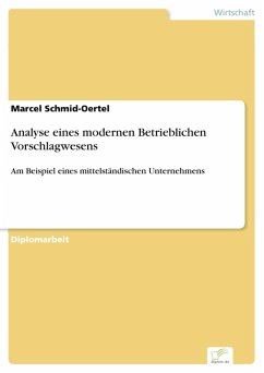 Analyse eines modernen Betrieblichen Vorschlagwesens (eBook, PDF) - Schmid-Oertel, Marcel